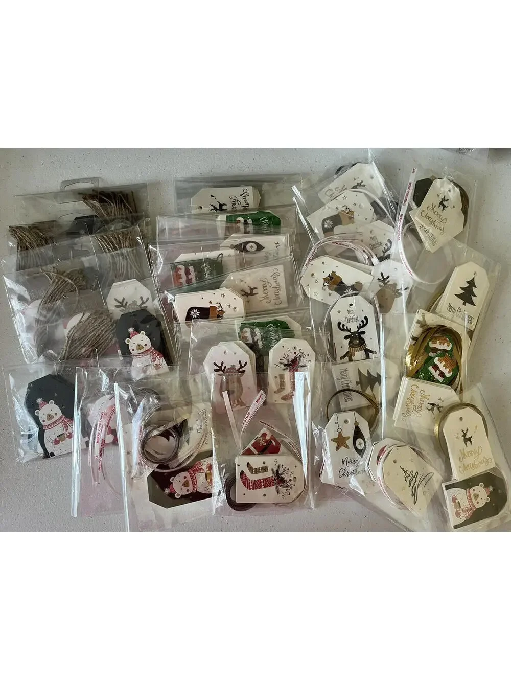 Christmas Tags Ole style Christmas 27 Bags Gift Tag 18-20 tags per  bag